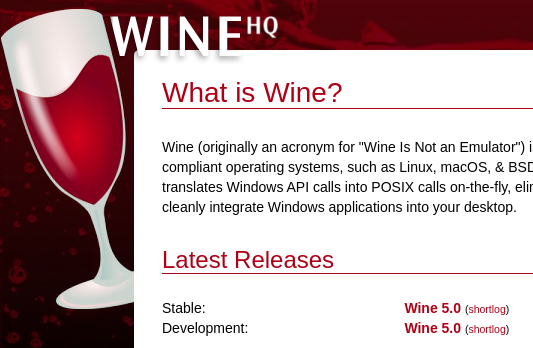Ubuntu 18.04に最新のWINE(5.0.0)をインストールする